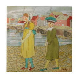 ウェッジウッド7月手でカラーc1885レプロ タイル