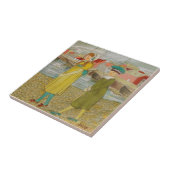 ウェッジウッド7月手でカラーc1885レプロ タイル (側面)