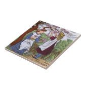 ウェッジウッド·メイ·アップル·ブラウムズC1885リプロ タイル (側面)