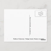 ウェッジ島（プラットフォームの漁師） ポストカード (裏面)