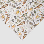 ウェッジ & チアーズ – 水彩画 バチェラーパーティーデザイン 薄葉紙 (詳細)