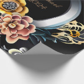 ウェッディパーソナライズされたンギフトラッピング紙転が ラッピングペーパー (角)