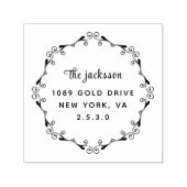 ウェッディンカップル名シンプルタイポグラフィ結婚ズ セルフインキングスタンプ (デザイン)