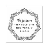 ウェッディンカップル名シンプルタイポグラフィ結婚ズ セルフインキングスタンプ (デザイン)