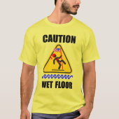 ウェットおもしろいフロアTシャツ Tシャツ (正面)