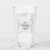 ウェットとディウィーのブドウのの白黒葉写真 タンブラーグラス (裏面)