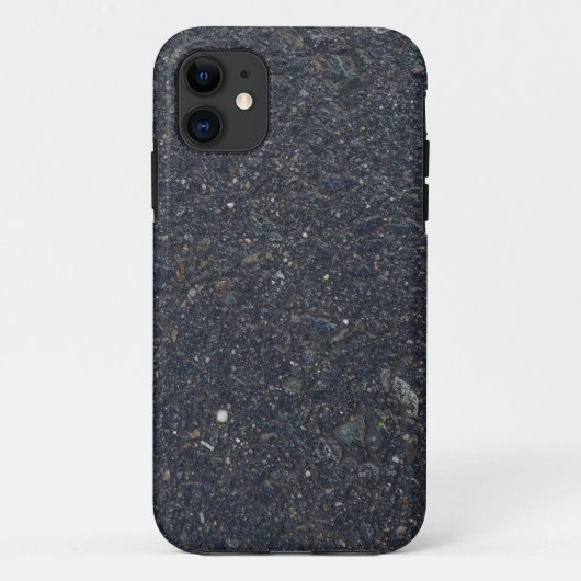 ウェットアスファルトのテクスチャパターンbitumen pitumen black ba Case-Mate iPhoneケース (裏面)