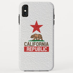 ウェットカリフォルニア共和国デコール iPhone XS MAXケース