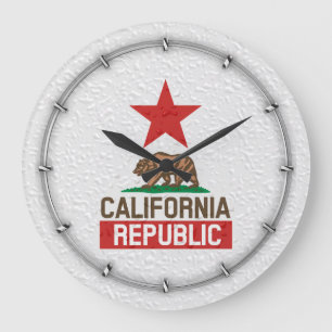 ウェットカリフォルニア共和国 ラージ壁時計