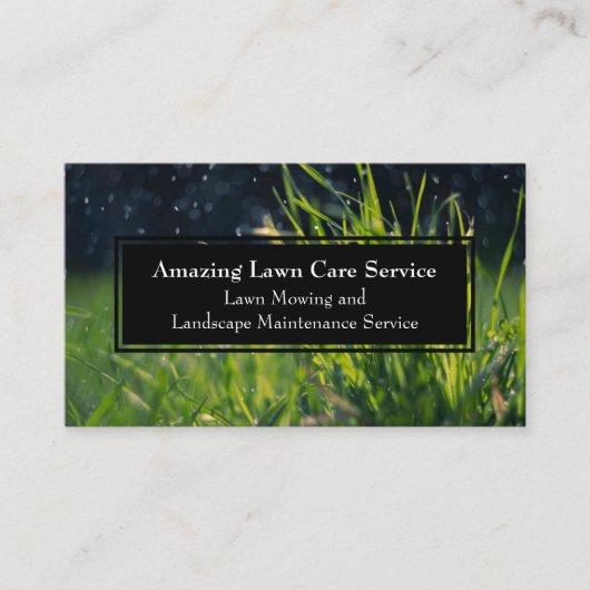 ウェットグラス芝生の気に横景メンテナンス 名刺 (正面)