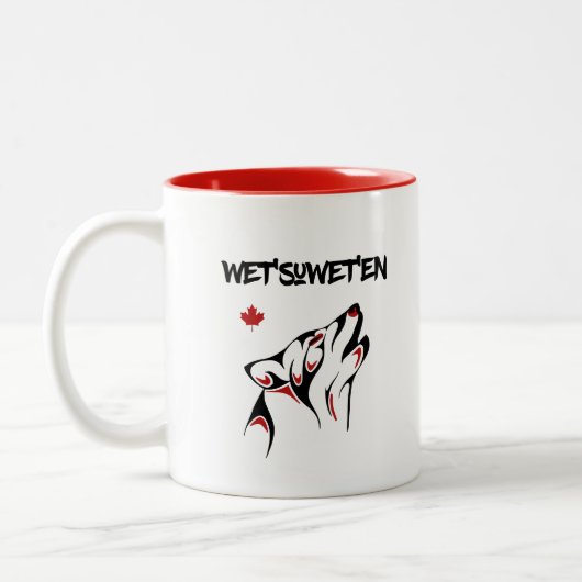 ウェットシュウェットハウリングウルフハイダスタイルタトゥーカラー ツートーンマグカップ (左)