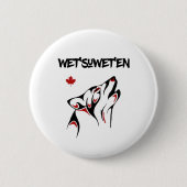 ウェットシュウェットハウリングウルフハイダスタイルタトゥーカラー 缶バッジ (正面)