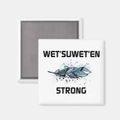 ウェットシュウェット'en強い水平フェザーカラー マグネット (正面/裏面)