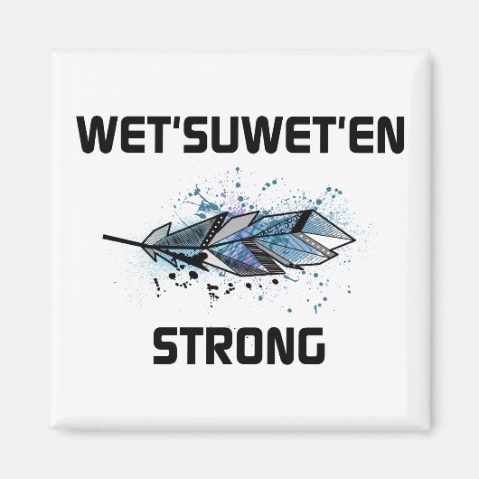 ウェットシュウェット'en強い水平フェザーカラー マグネット (正面)