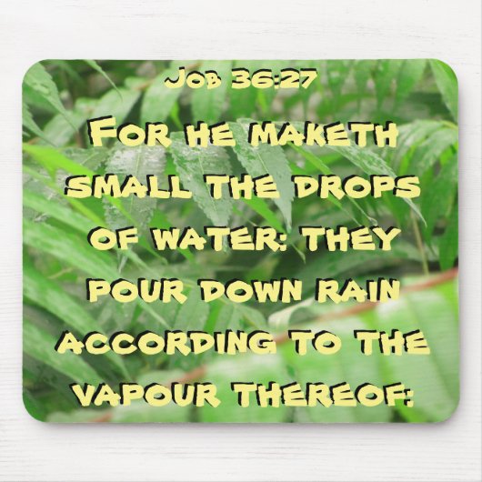 ウェットシュマックジョブバイブル引用文 マウスパッド (正面)