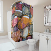 ウェットストーン壁 シャワーカーテン (インサイチュ)