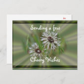 ウェットダンデリオポストカード – 応援または任意の大事な行事 ポストカード (正面/裏面)