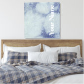 ウェットデニムデザイン#1アットエムポリオモファ キャンバスプリント (インサイチュ (寝室))