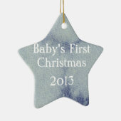 ウェットデニムデザイン#1アットエムポリオモファ セラミックオーナメント (右)