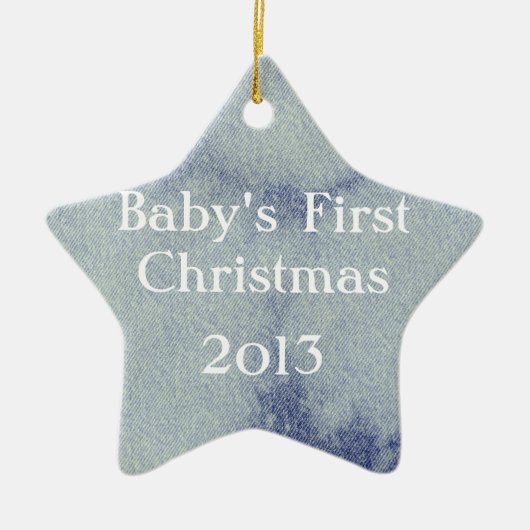 ウェットデニムデザイン#1アットエムポリオモファ セラミックオーナメント (正面)