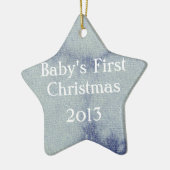 ウェットデニムデザイン#1アットエムポリオモファ セラミックオーナメント (左)