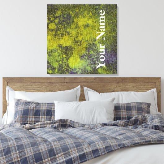 ウェットデニムデザイン#11アットエムポリオモファ キャンバスプリント (インサイチュ (寝室))