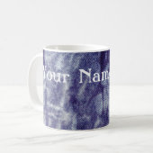 ウェットデニムデザイン#6アットエムポリオモファ コーヒーマグカップ (正面左)