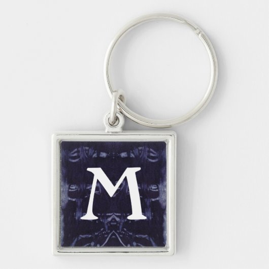 ウェットデニムデザイン#8アットエムポリオモファ キーホルダー (正面)