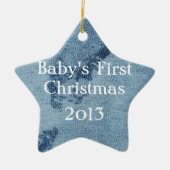 ウェットデニムデザイン#9アットエムポリオモファ セラミックオーナメント (正面)