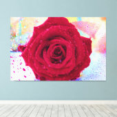ウェットバラ40x60 キャンバスプリント (インサイチュ (ウッドフロア))