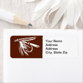 "ウェットフライインブラウン"トラウフライ差出人住所ラベル ラベル (インサイチュ)