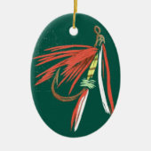 ウェットフライクリスマス飾り セラミックオーナメント (正面)