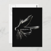 ウェットフライシルエット ポストカード (正面/裏面)