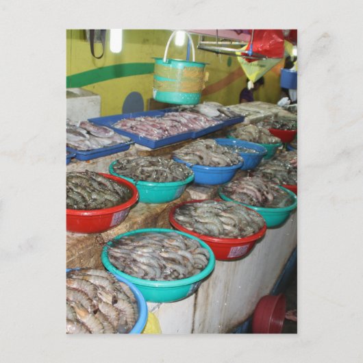 ウェットマーケット ポストカード (正面)