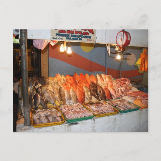 ウェットマーケット ポストカード (正面)