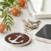 ウェットマ航海のホガニーいかりスチールデコール キーホルダー (側面)