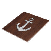 ウェットマ航海のホガニーいかりスチールデコール タイル (側面)