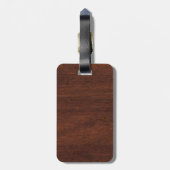 ウェットマ航海のホガニーいかりスチールデコール ラゲッジタグ (裏面縦)