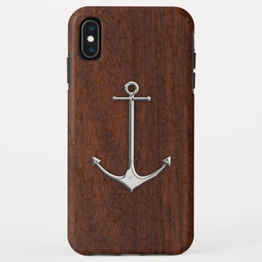 ウェットマ航海のホガニーいかり鋼 Case-Mate iPhoneケース (裏面)