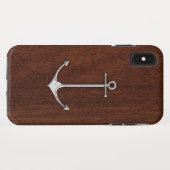 ウェットマ航海のホガニーいかり鋼 Case-Mate iPhoneケース (裏面(横))