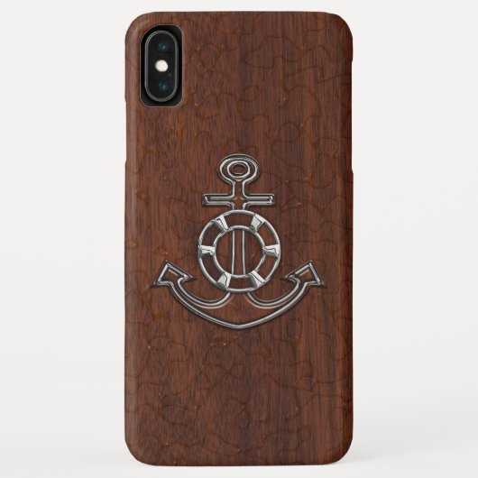 ウェットマ航海のホガニーいかり鋼 Case-Mate iPhoneケース (裏面)
