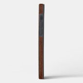 ウェットマ航海のホガニーパイレーツスカルスチール Case-Mate iPhoneケース (裏面 / 左)