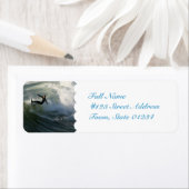 ウェットメールのラベルをサーファー ラベル (インサイチュ)