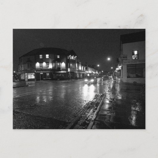 ウェット夕べ、サリスベリーロードカーディフ(2) ポストカード (正面)