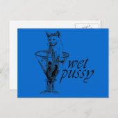 ウェット子猫 ポストカード (正面/裏面)