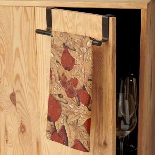 ウェット紅葉感謝祭 キッチンタオル (三つ折り)