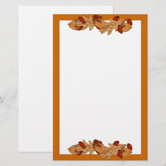 ウェット紅葉 便箋 (正面/裏面)