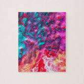 ウェット絵を描カラフル抽象芸術パレットモダン ジグソーパズル (縦)