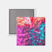 ウェット絵を描カラフル抽象芸術パレットモダン マグネット (正面/裏面)