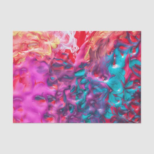 ウェット絵を描カラフル抽象芸術パレット 薄葉紙 (正面)